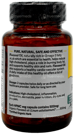 Organic India Flaxseed Oil Veg Capsule 60